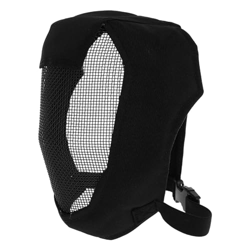 INOOMP Fechtgesichtshelm Atmungsaktive Spielmaske Vollgesichtsschutzmaske Aus Stahlgeflecht Schutzmaske Für Den Einsatz Im Freien von INOOMP
