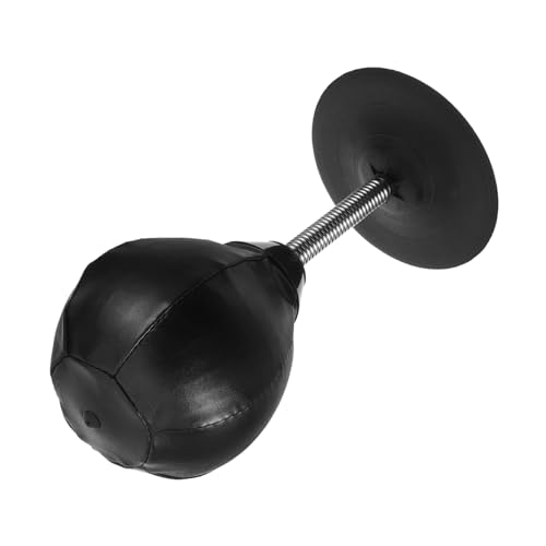 INOOMP Fitness-Übungsball Punch-Speed-Ball Saugnapf für Boxbälle Boxsack stressabbau dekompressionsspielzeug Büro-Desktop-Boxball druckentlastende Kugel Black von INOOMP