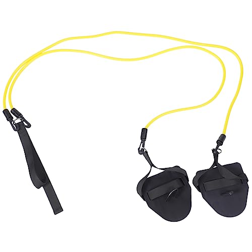 INOOMP Schwimm widerstands gürtel Kabel Schwimmgurt Schwimmscheiben Pull Buoy krafttraining Swim Trainer Schwimmzugseil Schwimmgürtel Widerstandsgürtel Schwimmen Nylongewebe Yellow von INOOMP