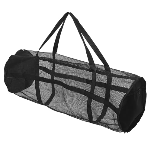 INOOMP Sport-Mesh-Reisetasche Mit Reißverschluss Übergroße Sporttasche Fußballtasche Reise-Sportausrüstungstasche Für Fitnessgeräte Sportausrüstung Wäsche 70 X 27 cm von INOOMP