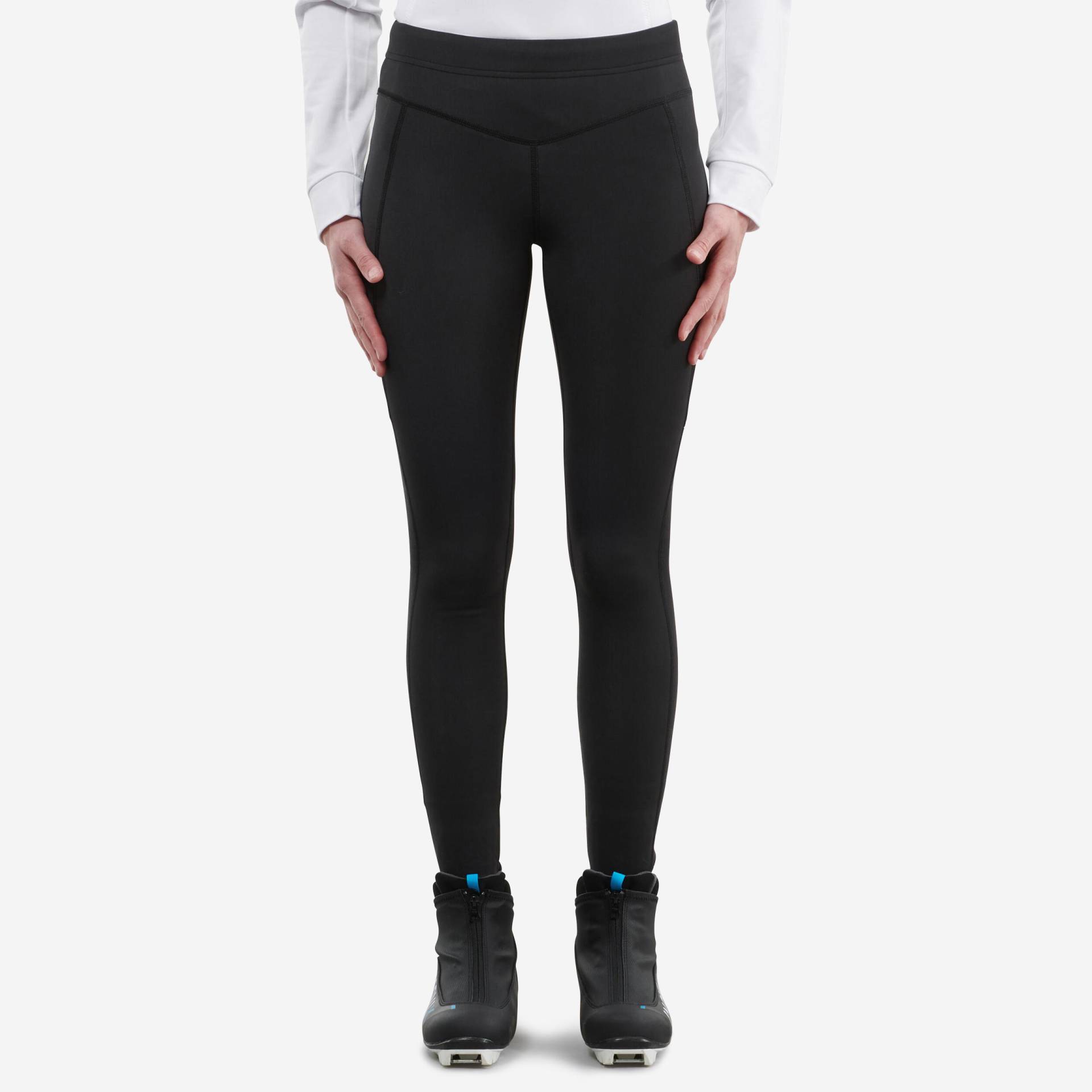 Langlaufhose Tights Damen warm - XC S 100 schwarz Langlaufhose Tights Damen warm - XC S 100 schwarz von INOVIK