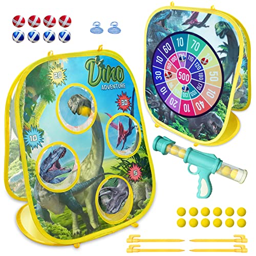 INTERESTIME Airsoft Zielschießen Spielzeug für Kinder, 2-in-1 Dinosaurier Dartscheibe Wurfspiel Indoor Outdoor Schießspiele für Ab 3 4 5 6 7 8 9 10+ Jahre Junge Ostern Geburtstags Geschenke INTERESTIME Airsoft Zielschießen Spielzeug für Kinder, 2-in-1 Dinosaurier Dartscheibe Wurfspiel Indoor Outdoor Schießspiele für Ab 3 4 5 6 7 8 9 10+ Jahre Junge Ostern Geburtstags Geschenke von INTERESTIME