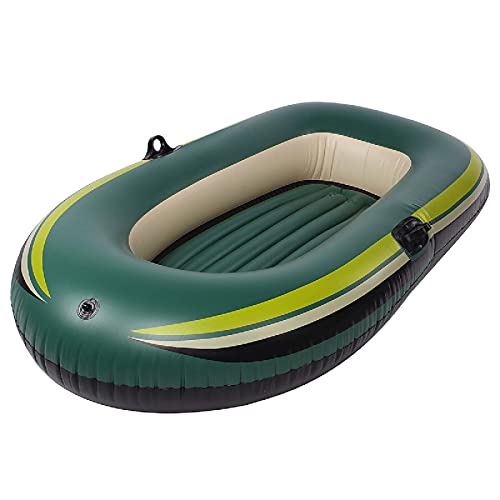 INUUXLG Aufblasbares Boot, 188 x 108 cm, aufblasbar, 2 Personen, Wasser-Rafting, Schwimmboot, Sportfloß, 188 x 108 cm von INUUXLG