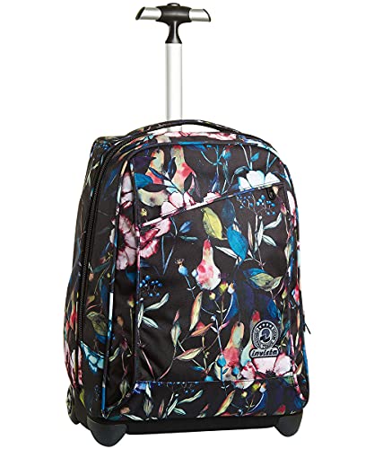 Invicta TROLLEY, 2 in 1, Schulranzen mit Rollen, Rucksack mit Trolleyfunktion für Schule, Reisen, Mädchen&Jungen, Blumenmuster, WILDFLOWERS Invicta TROLLEY, 2 in 1, Schulranzen mit Rollen, Rucksack mit Trolleyfunktion für Schule, Reisen, Mädchen&Jungen, Blumenmuster, WILDFLOWERS von Invicta