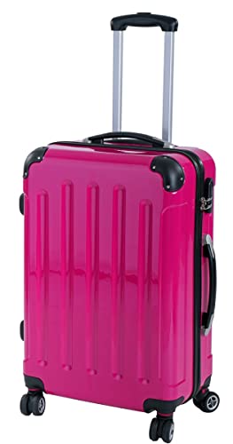 INVIDA Glüückskind Luxus Koffer Trolley aus Polycarbonat ABS Materialmix mit 4 Zwillingsrollen in Pink XL INVIDA Glüückskind Luxus Koffer Trolley aus Polycarbonat ABS Materialmix mit 4 Zwillingsrollen in Pink XL von INVIDA