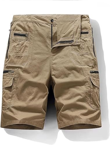 INXKED Men's Outdoor Sporty Fitness Multifunctional Shorts, Men's Hiking Cargo Shorts Quick Dry Tactical Shorts (05,2XL) von INXKED
