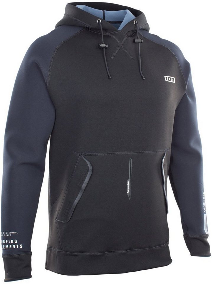 ION Neoprenjacke ION NEO Neopren Hoodie black/steel blue ION Neoprenjacke ION NEO Neopren Hoodie black/steel blue von ION