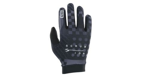 ion bike scrub unisex handschuhe schwarz grau von ION