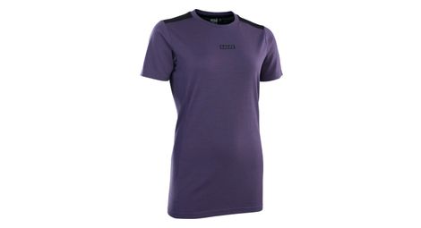 ion mtb kurzarm trikot merino violett damen von ION