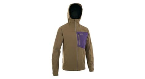 softshell jacke fur mountainbiker shelter 2l braun von ION