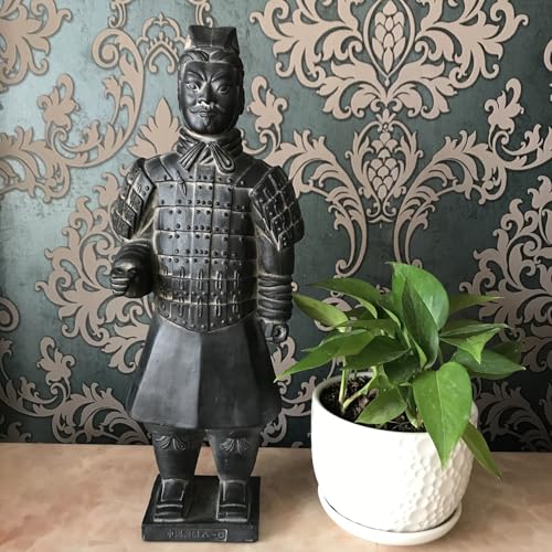 Heimdekorationsstatue - Kunststatue, Qin-Terrakotta-Krieger und Pferde-Statuenskulpturen, chinesische Soldaten und Krieger aus Ton, Kunststatuenmodelle, Terrakotta-Krieger, Heimdekorationsgeschenk von IONAZQTWW