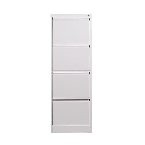 IONAZQTWW Aktenschrank, moderner minimalistischer Aktenschrank aus Eisen für Büro-Aufbewahrungsschränke, 4 Schubladen, Metallregal, einfacher Aktenschrank, Wohnzimmerschrank, Büroschrank von IONAZQTWW