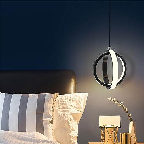 IONAZQTWW Deckenpendelleuchten Wohnzimmer LED s LED-Hängelampe Kreative LED-Aufhängungsbeleuchtung Kreative verstellbare Küchenleuchte 17W Globus für Esszimmer Schlafzimmer von IONAZQTWW