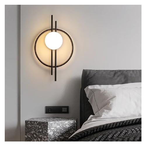 IONAZQTWW Licht Moderne Wandlampe AC 90-260V Wohnzimmer TV Hintergrund Wandlampe Gang Nordic Master Schlafzimmer Nachttischlampe,Wandlampen von IONAZQTWW