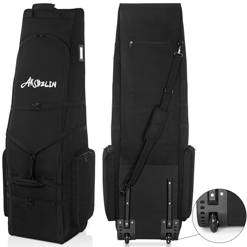 Golf Reisetasche mit Rädern, Große Kapazität Golfschlägertasche, Golf Trolley mit Verstärkten Rädern, 900D Wasserdicht Oxford Tuch Golftasche für Flugreisen Golf Reisetasche mit Rädern, Große Kapazität Golfschlägertasche, Golf Trolley mit Verstärkten Rädern, 900D Wasserdicht Oxford Tuch Golftasche für Flugreisen von IPEB