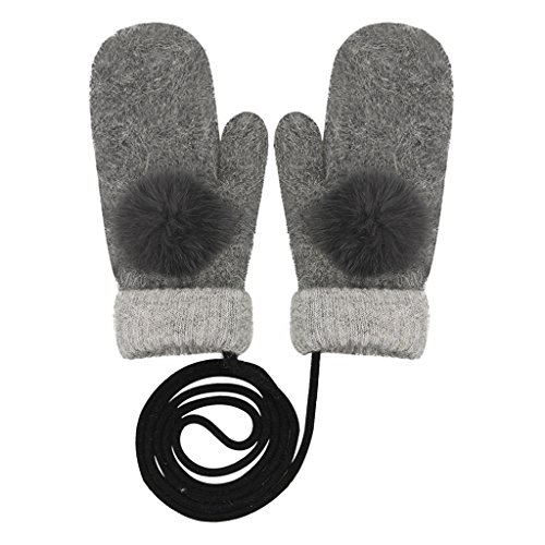 IPENNY Damen Fäustlinge mit Schnur Warm Lanyard-Handschuhe Winter Skihandschuhe Winddicht Fahrradhandschuhe rutschfest Fausthandschuhe Dicke Vollfinger Glove Outdoor IPENNY Damen Fäustlinge mit Schnur Warm Lanyard-Handschuhe Winter Skihandschuhe Winddicht Fahrradhandschuhe rutschfest Fausthandschuhe Dicke Vollfinger Glove Outdoor von IPENNY