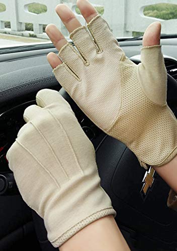 IPENNY Herren Halberfinger Handschuhe Fahrradhandschuhe Sommer Radsporthandschuhe Baumwolle Atmungsaktive Sporthandschuhe Anti-Rutsch UV-Schutz Handschuhe für Motorrad Radfahren IPENNY Herren Halberfinger Handschuhe Fahrradhandschuhe Sommer Radsporthandschuhe Baumwolle Atmungsaktive Sporthandschuhe Anti-Rutsch UV-Schutz Handschuhe für Motorrad Radfahren von IPENNY