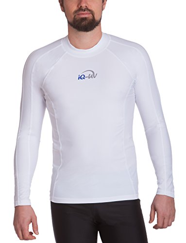 iQ-UV Herren UV-Shirt IQ 300 Watersport Long Sleeve, Weiß (White), L (52) von iQ-UV