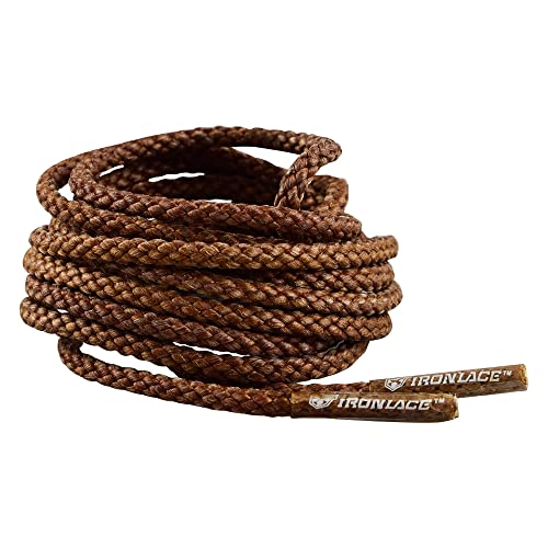 IRONLACE Klassische, unzerbrechliche, extra strapazierfähige, runde Schnürsenkel, Schnürsenkel, hergestellt aus 100% fortschrittlichen Para-Aramid-Fasern, 1 Paar, braun oder schwarz, mehrere Längen IRONLACE Klassische, unzerbrechliche, extra strapazierfähige, runde Schnürsenkel, Schnürsenkel, hergestellt aus 100% fortschrittlichen Para-Aramid-Fasern, 1 Paar, braun oder schwarz, mehrere Längen von IRONLACE