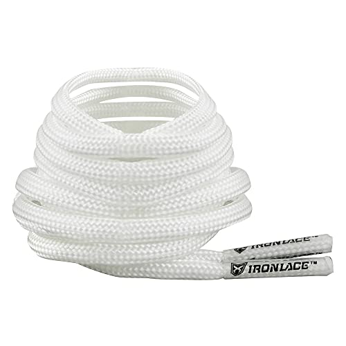 IRONLACE Schnürsenkel, Schnürsenkel, Läufer, Wanderer, Stiefel, Freizeitschuhe, 1 Paar, mehrere Farben und Längen, weiß - 54 Inches - 137 cm IRONLACE Schnürsenkel, Schnürsenkel, Läufer, Wanderer, Stiefel, Freizeitschuhe, 1 Paar, mehrere Farben und Längen, weiß - 54 Inches - 137 cm von IRONLACE