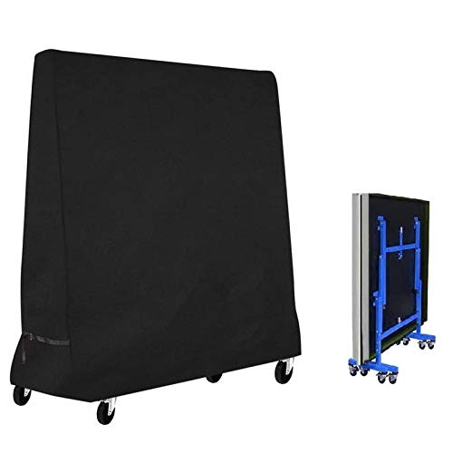 ISAKEN Abdeckung für Tischtennisplatte Outdoor 165×70×185cm, 600D Oxford Tischtennisplatte Schutzhülle, Wasserdicht, Winddicht, UV-Beständiges, Ping Pong Tisch Abdeckung Tischtennisabdeckung, Schwarz ISAKEN Abdeckung für Tischtennisplatte Outdoor 165×70×185cm, 600D Oxford Tischtennisplatte Schutzhülle, Wasserdicht, Winddicht, UV-Beständiges, Ping Pong Tisch Abdeckung Tischtennisabdeckung, Schwarz von ISAKEN