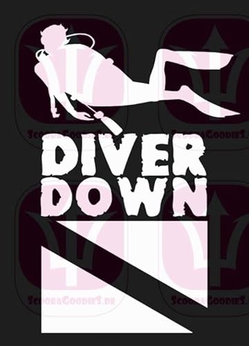 ISC Taucher-Aufkleber Diver Down Diving Kontur Autoaufkleber Decal Sticker groß top ISC Taucher-Aufkleber Diver Down Diving Kontur Autoaufkleber Decal Sticker groß top von ISC
