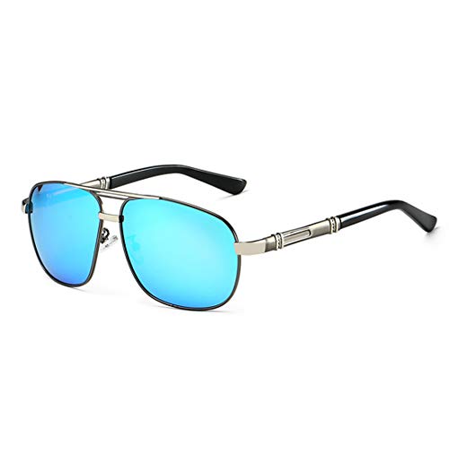 ISCBAFYX Herren-Sonnenbrille, moderner Modespiegel, Sonnenbrille, polarisiert, UV400, Persönlichkeit, zum Laufen, Angeln, Radfahren, Fahren, Ski, Golf von ISCBAFYX