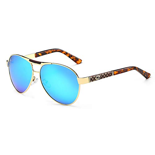 ISCBAFYX Herren-Sonnenbrille, moderner Modespiegel, Sonnenbrillenbrille, UV400, polarisiert, Persönlichkeit, zum Laufen, Angeln, Radfahren, Fahren, Ski, Golf von ISCBAFYX