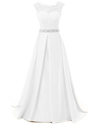 ISCBAFYX Hochzeitskleid, langes Partykleid für Damen, Spitze von ISCBAFYX