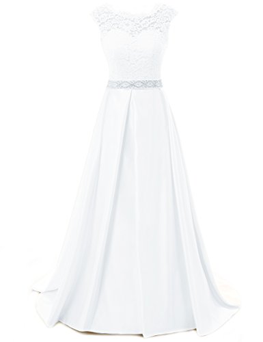 ISCBAFYX Hochzeitskleid, langes Partykleid für Damen, Spitze von ISCBAFYX