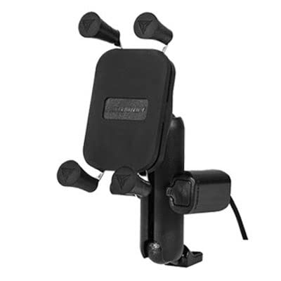 ISCBAFYX Motorrad-Handyhalter, Universal-Motorrad-Handy-Halter, Ladegerät, Aluminium, Fahrrad-Telefonständer, GPS-Halterung, unterstützt 4–6,5 Zoll iPhone Smartphone (Farbe: 4) von ISCBAFYX