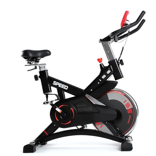 ISE Ergometer Heimtrainer Fahrrad, Indoor Cycling Bike mit Programm und Display, Armauflage, Pulsmesser, Fitnessbike Zuhause, Ergometer Fahrrad/Heimtrainer Fahrrad ISE Ergometer Heimtrainer Fahrrad, Indoor Cycling Bike mit Programm und Display, Armauflage, Pulsmesser, Fitnessbike Zuhause, Ergometer Fahrrad/Heimtrainer Fahrrad von ISE