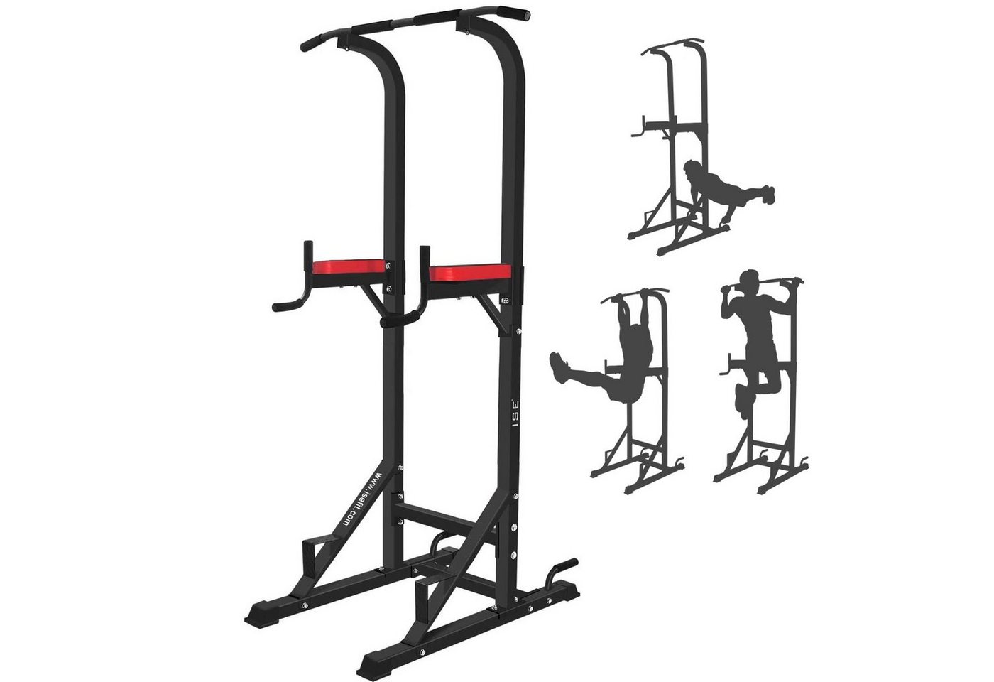 ISE Kraftstation ISE Kraftturm Power Town,Multifunktions Kraftstation mit klappbar Hantelbank, Klimmzugstation, Liegestützgriffe, Dip-Station, Max.120 KG, ideal für Home-Gym SY-4006,SY-5607 ISE Kraftstation ISE Kraftturm Power Town,Multifunktions Kraftstation mit klappbar Hantelbank, Klimmzugstation, Liegestützgriffe, Dip-Station, Max.120 KG, ideal für Home-Gym SY-4006,SY-5607 von ISE
