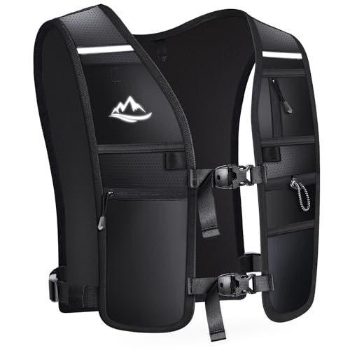 ISEYOU Ultraleicht Laufweste, Reflektierender Trinkrucksack für Damen und Herren, Trail Rucksack Trinkweste, Verstellbarer Running Vest Fahrradrucksack für Läufe, Jogging, Radfahren, Marathons ISEYOU Ultraleicht Laufweste, Reflektierender Trinkrucksack für Damen und Herren, Trail Rucksack Trinkweste, Verstellbarer Running Vest Fahrradrucksack für Läufe, Jogging, Radfahren, Marathons von ISEYOU