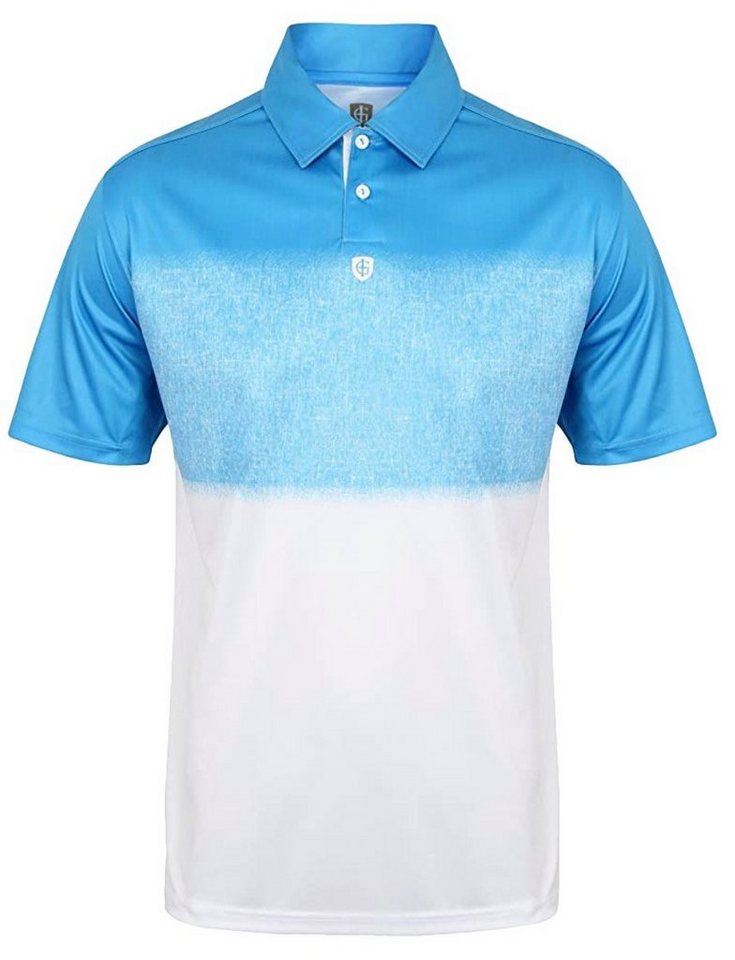 ISLAND GREEN Poloshirt Poloshirt Golfshirt Herren modisches T-Shirt Tennis Shirt Golf-Polo Funktionsmaterial mit Knopfleiste ISLAND GREEN Poloshirt Poloshirt Golfshirt Herren modisches T-Shirt Tennis Shirt Golf-Polo Funktionsmaterial mit Knopfleiste von ISLAND GREEN