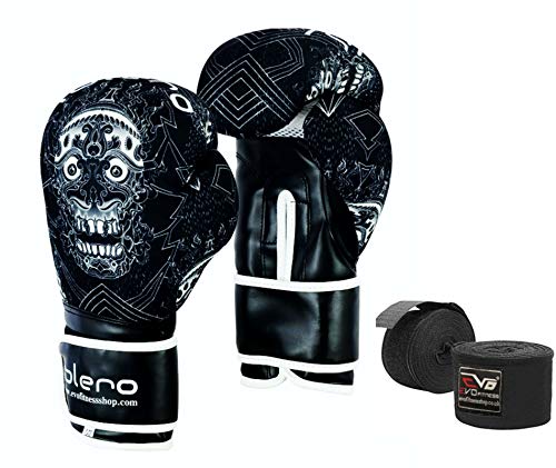 Maya-Boxhandschuhe aus Leder von Islero für MMA, Kick-Boxen, Training, Muay Thai und UFC, 283 g von ISLERO