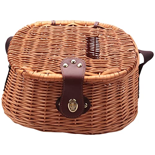 ISTOVO Weidenkorb Angeln Creel Forelle Barsch KäFig Tackle Fisherman Box Outdoor Klassische Weidenforelle Angeln Creel Basket von ISTOVO