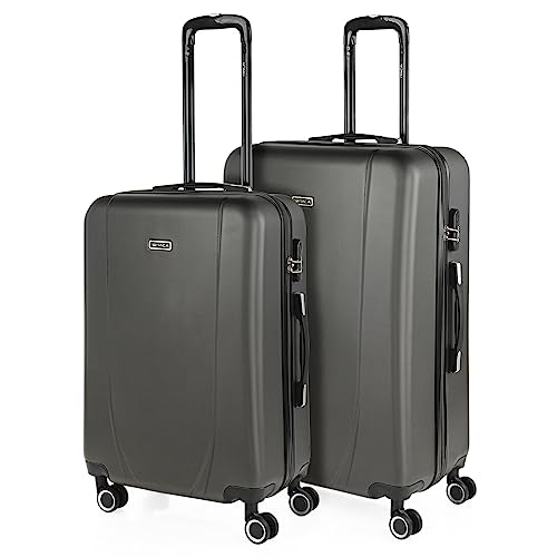 ITACA - Gepäck-Sets, Reisekoffer, Reisekoffer Set, Kofferset, Hartschalenkoffer, Trolley-Set, Luggage - Große Auswahl an Koffer & Trolleys für Jede Reise! 71116, Antrazit von ITACA