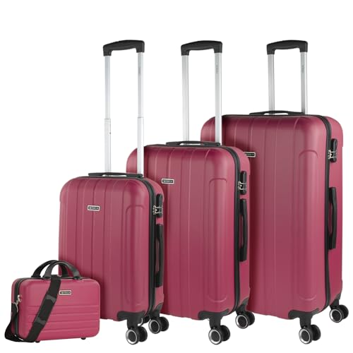 ITACA - Gepäck-Sets, Reisekoffer, Reisekoffer Set, Kofferset, Hartschalenkoffer, Trolley-Set, Luggage - Große Auswahl an Koffer & Trolleys für Jede Reise!, Erdbeere ITACA - Gepäck-Sets, Reisekoffer, Reisekoffer Set, Kofferset, Hartschalenkoffer, Trolley-Set, Luggage - Große Auswahl an Koffer & Trolleys für Jede Reise!, Erdbeere von ITACA