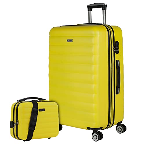 ITACA - Gepäck-Sets, Reisekoffer, Reisekoffer Set, Kofferset, Hartschalenkoffer, Trolley-Set, Luggage - Große Auswahl an Koffer & Trolleys für Jede Reise!, Gelb von ITACA