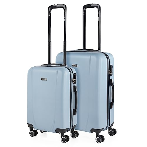 ITACA - Gepäck-Sets, Reisekoffer, Reisekoffer Set, Kofferset, Hartschalenkoffer, Trolley-Set, Luggage - Große Auswahl an Koffer & Trolleys für jede Reise! 71115, Hellblau von ITACA