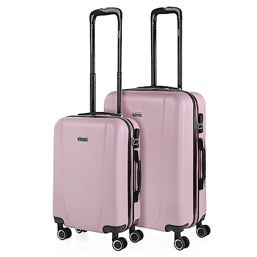 ITACA - Gepäck-Sets, Reisekoffer, Reisekoffer Set, Kofferset, Hartschalenkoffer, Trolley-Set, Luggage - Große Auswahl an Koffer & Trolleys für Jede Reise! 71115, Rosa von ITACA