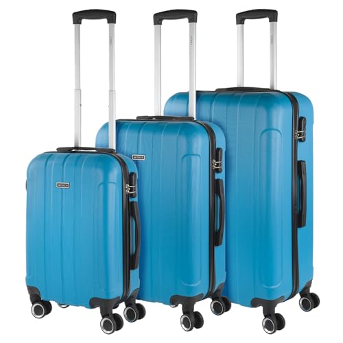 ITACA - Gepäck-Sets, Reisekoffer, Reisekoffer Set, Kofferset, Hartschalenkoffer, Trolley-Set, Luggage - Große Auswahl an Koffer & Trolleys für Jede Reise! 771100, Türkis von ITACA