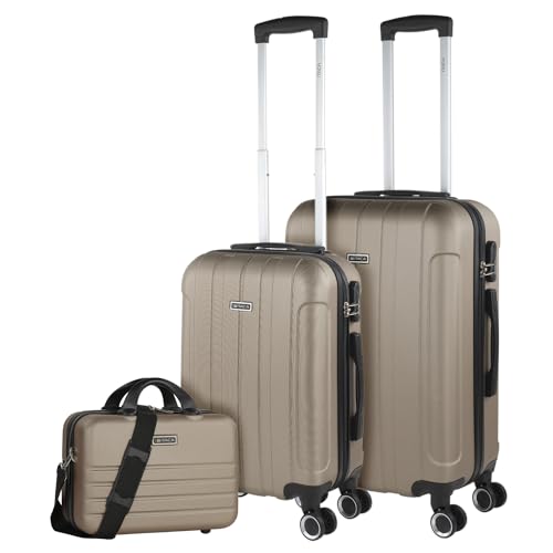 ITACA - Gepäck-Sets, Reisekoffer, Reisekoffer Set, Kofferset, Hartschalenkoffer, Trolley-Set, Luggage - Große Auswahl an Koffer & Trolleys für Jede Reise!, Champagner ITACA - Gepäck-Sets, Reisekoffer, Reisekoffer Set, Kofferset, Hartschalenkoffer, Trolley-Set, Luggage - Große Auswahl an Koffer & Trolleys für Jede Reise!, Champagner von ITACA