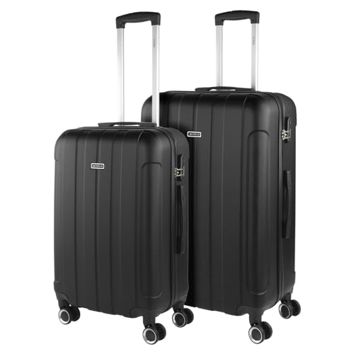 ITACA - Gepäck-Sets, Reisekoffer, Reisekoffer Set, Kofferset, Hartschalenkoffer, Trolley-Set, Luggage - Große Auswahl an Koffer & Trolleys für Jede Reise! 771116, Schwarz von ITACA