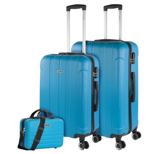 ITACA - Gepäck-Sets, Reisekoffer, Reisekoffer Set, Kofferset, Hartschalenkoffer, Trolley-Set, Luggage - Große Auswahl an Koffer & Trolleys für Jede Reise! 771116B, Turquesa von ITACA