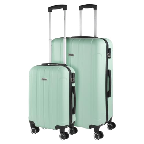 ITACA - Gepäck-Sets, Reisekoffer, Reisekoffer Set, Kofferset, Hartschalenkoffer, Trolley-Set, Luggage - Große Auswahl an Koffer & Trolleys für jede Reise! 771160B, Minze von ITACA