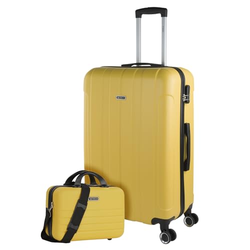ITACA - Gepäck-Sets, Reisekoffer, Reisekoffer Set, Kofferset, Hartschalenkoffer, Trolley-Set, Luggage - Große Auswahl an Koffer & Trolleys für Jede Reise!, Gelb ITACA - Gepäck-Sets, Reisekoffer, Reisekoffer Set, Kofferset, Hartschalenkoffer, Trolley-Set, Luggage - Große Auswahl an Koffer & Trolleys für Jede Reise!, Gelb von ITACA