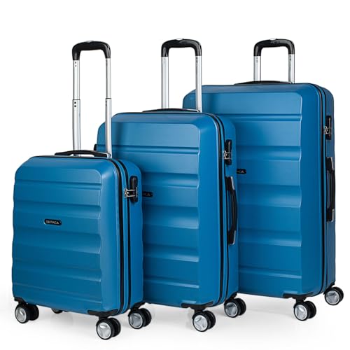 ITACA - Gepäck-Sets, Reisekoffer, Reisekoffer Set, Kofferset, Hartschalenkoffer, Trolley-Set, Luggage - Große Auswahl an Koffer & Trolleys für Jede Reise! T71600, Blau von ITACA