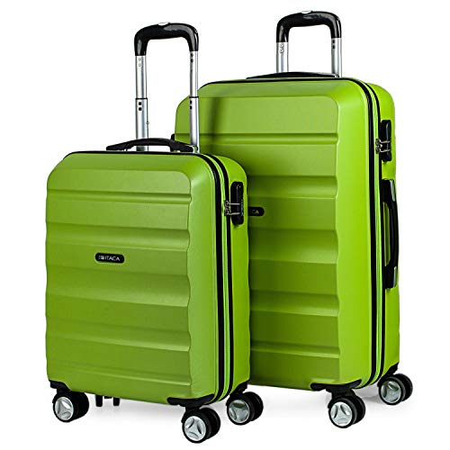 ITACA - Gepäck-Sets, Reisekoffer, Reisekoffer Set, Kofferset, Hartschalenkoffer, Trolley-Set, Luggage - Große Auswahl an Koffer & Trolleys für Jede Reise! T71615, Pistaziengrün von ITACA